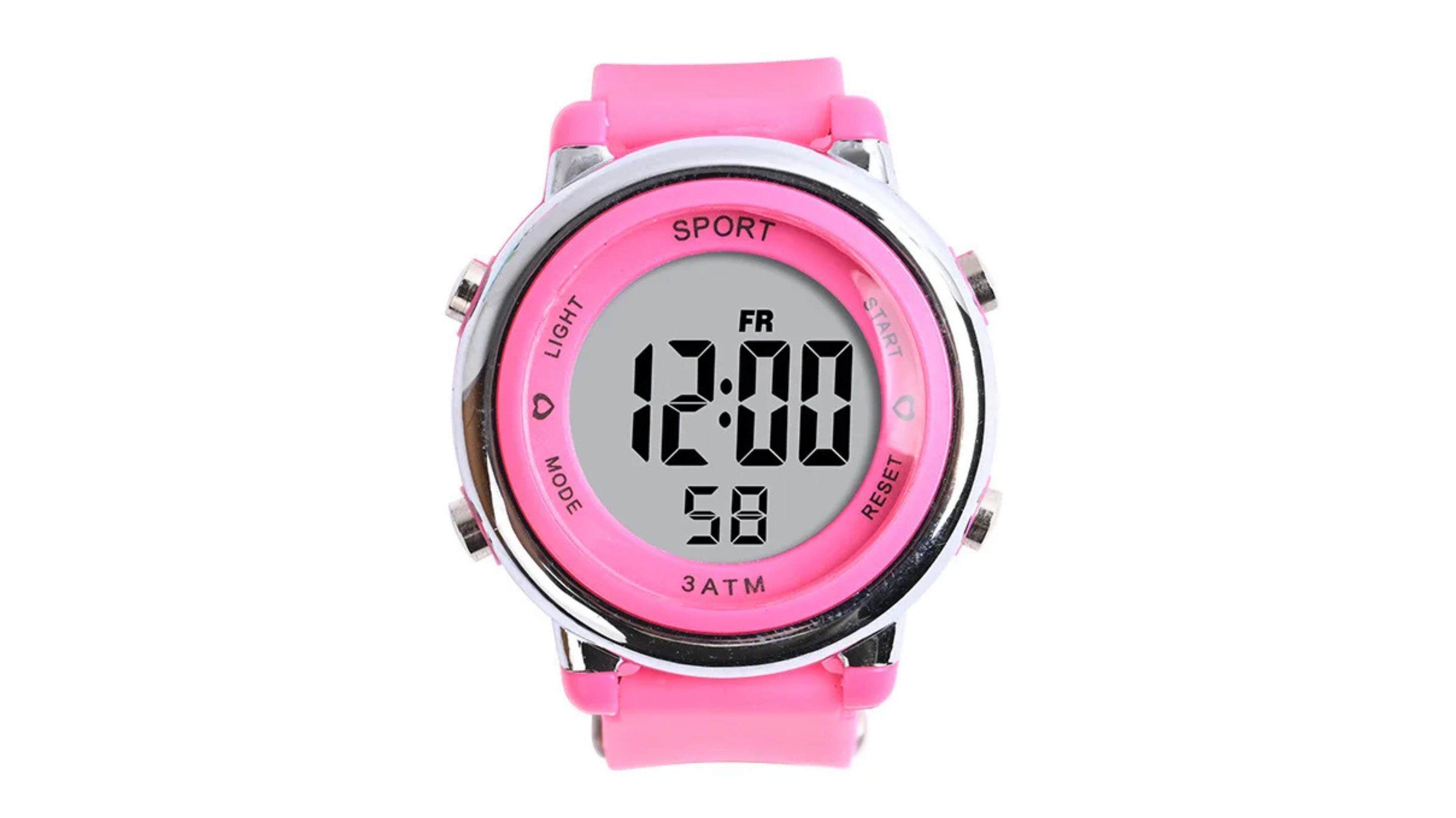 Kids pink digital watch
